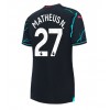 Manchester City Matheus Nunes #27 Tredjedrakt Kvinner 2023-24 Kortermet